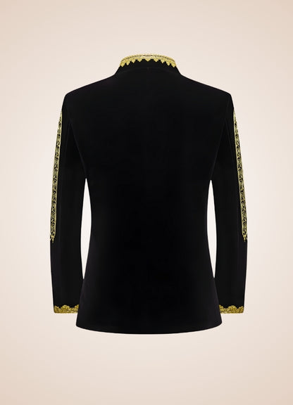 Steampunk Gold Embroidery Jacket UK