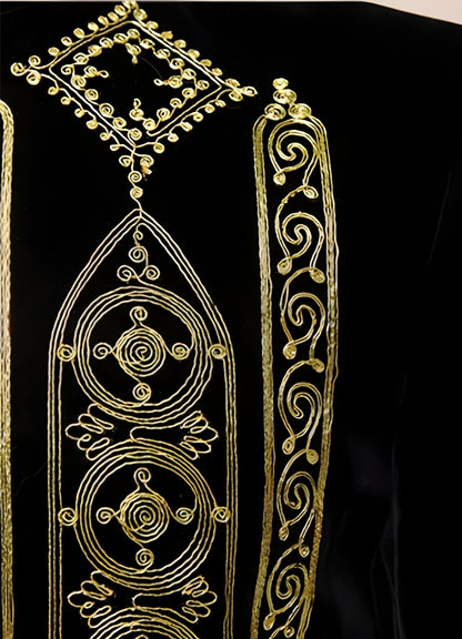 Steampunk Gold Embroidery Jacket UK