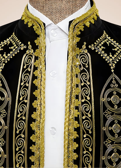 Steampunk Gold Embroidery Jacket UK