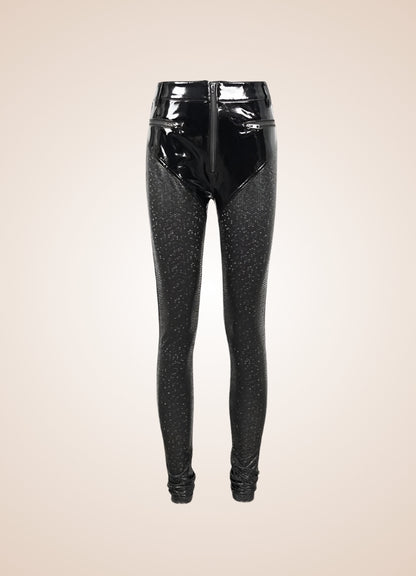 Steampunk Goth Shinny Pants UK