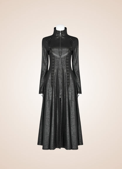 Steampunk Gothic High Collar Coat UK
