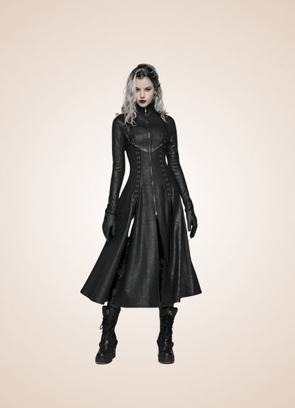 Steampunk Gothic High Collar Coat UK
