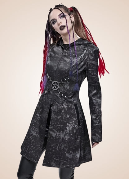 Steampunk Gothic Hooded Jacket UK