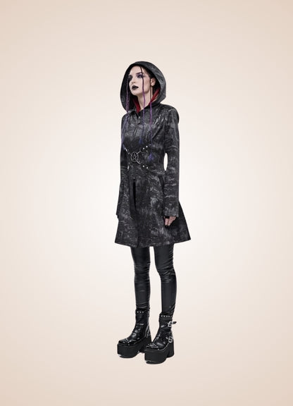 Steampunk Gothic Hooded Jacket UK