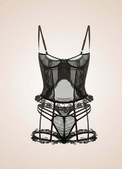 Steampunk Gothic Lace Up Corset UK