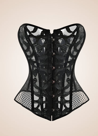 Steampunk Gothic Mesh Corset UK