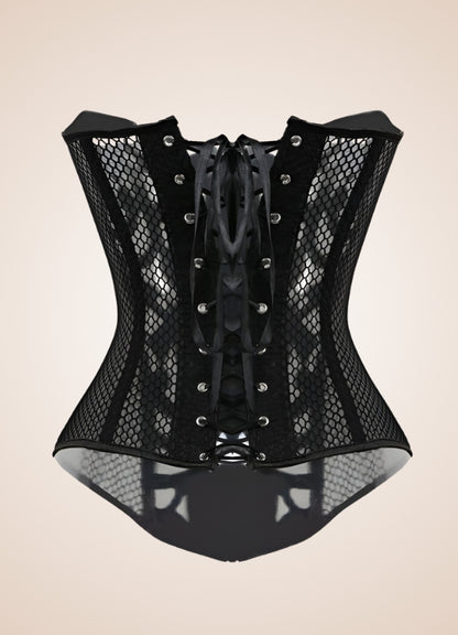 Steampunk Gothic Mesh Corset UK