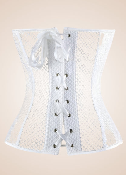Steampunk Gothic Mesh Corset UK