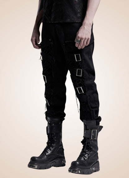 Steampunk Gothic Slim Fit Pants UK