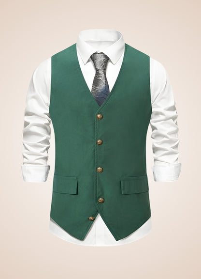 Steampunk Green Suit Vest UK