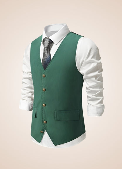 Steampunk Green Suit Vest UK