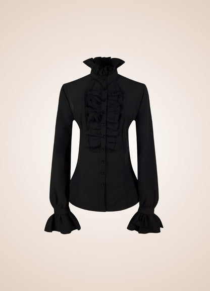 Steampunk High Collar Shirt UK