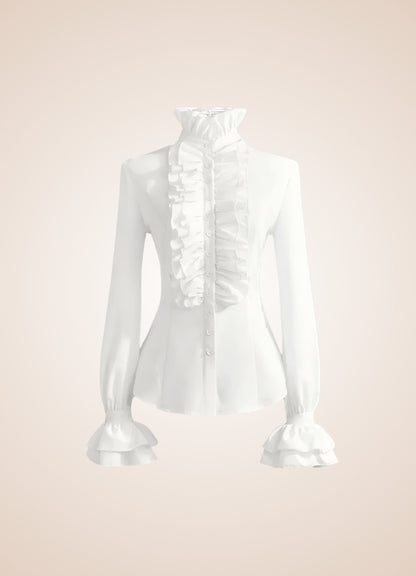 Steampunk High Collar Shirt UK