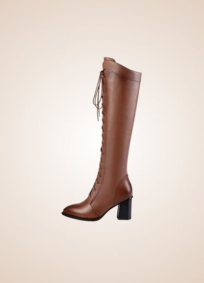 Steampunk High Knee Chunky Boots UK