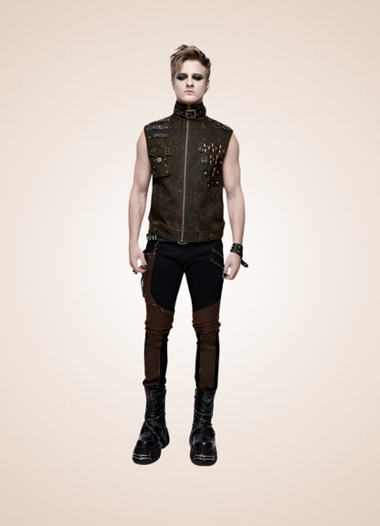 Steampunk High Neck Vest UK