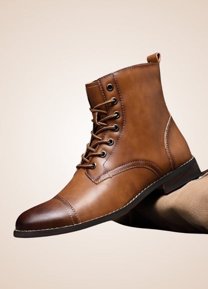 Steampunk High Top Leather Boots UK