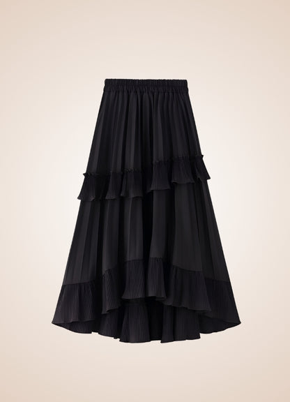 Steampunk High Waist Layered Skirt UK