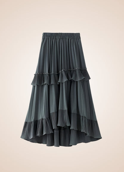 Steampunk High Waist Layered Skirt UK