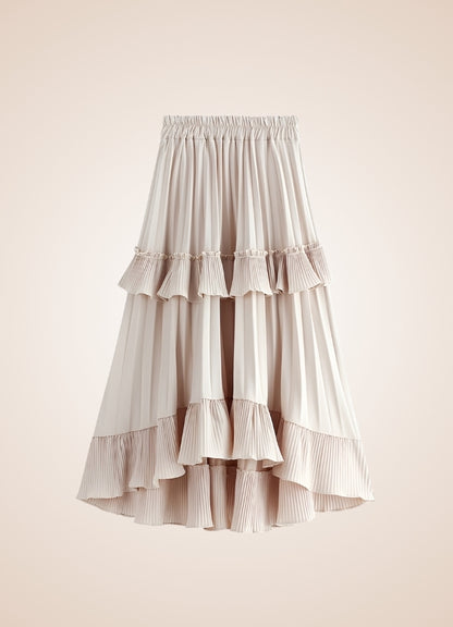 Steampunk High Waist Layered Skirt UK