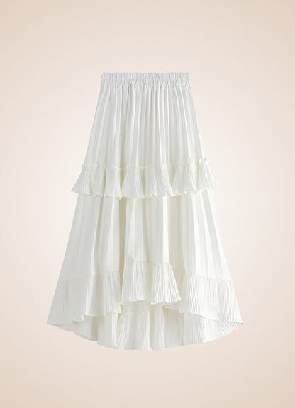 Steampunk High Waist Layered Skirt UK