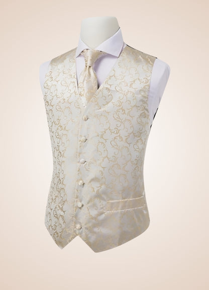Steampunk Ivory Suit Vest UK