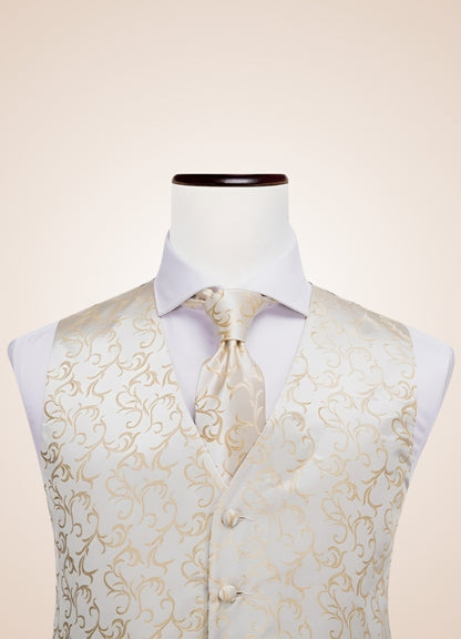 Steampunk Ivory Suit Vest UK