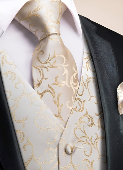 Steampunk Ivory Suit Vest UK
