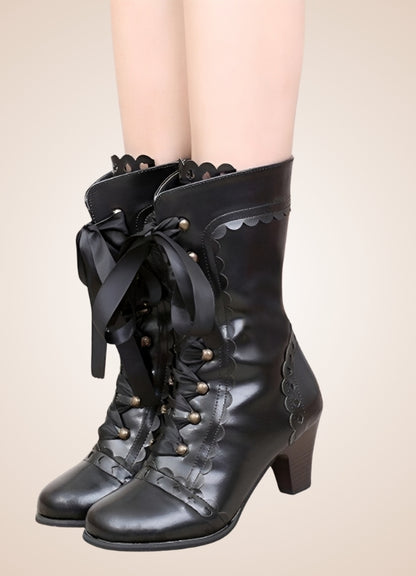 Steampunk Japanese Style Boots UK
