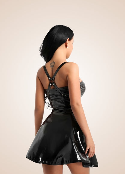 Steampunk Leather Corset Dress UK