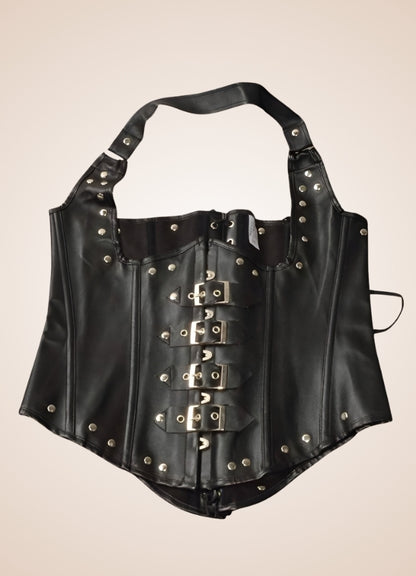 Steampunk Leather Gothic Corset UK