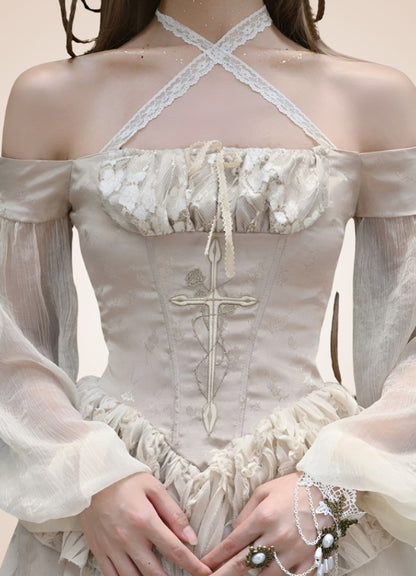 Steampunk Long Sleeve Dress 3 UK