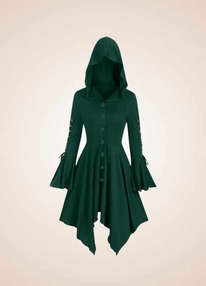 Steampunk Medieval Hooded Dress UK