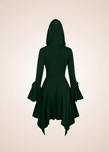 Steampunk Medieval Hooded Dress UK