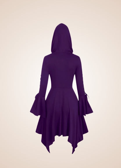 Steampunk Medieval Hooded Dress UK
