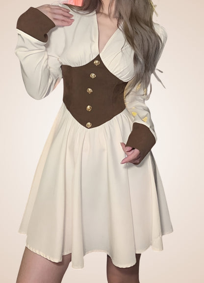 Steampunk Medieval Mini Dress UK