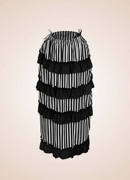 Steampunk Medieval Stripped Skirt UK