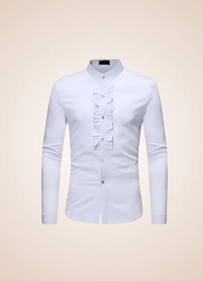Steampunk Men's Ruffle Shirt UK
