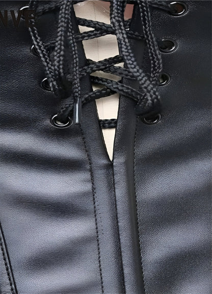 Steampunk Mesh Long Corset UK