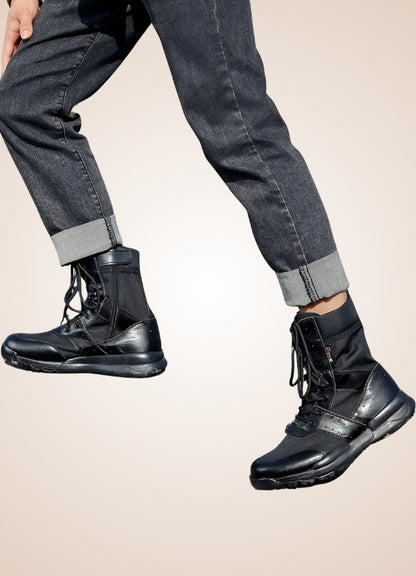 Steampunk Military Combat Boots UK