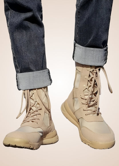 Steampunk Military Combat Boots UK