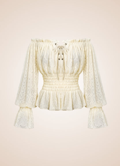 Steampunk Off Shoulder Shirt UK