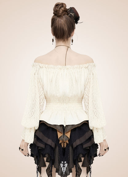 Steampunk Off Shoulder Shirt UK