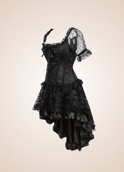 Steampunk Overbust Corset Dress UK