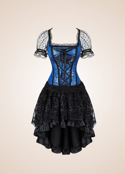 Steampunk Overbust Corset Dress UK