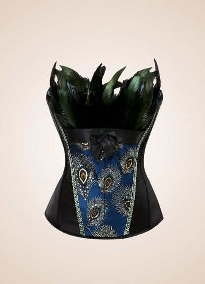 Steampunk Peacock Corset UK