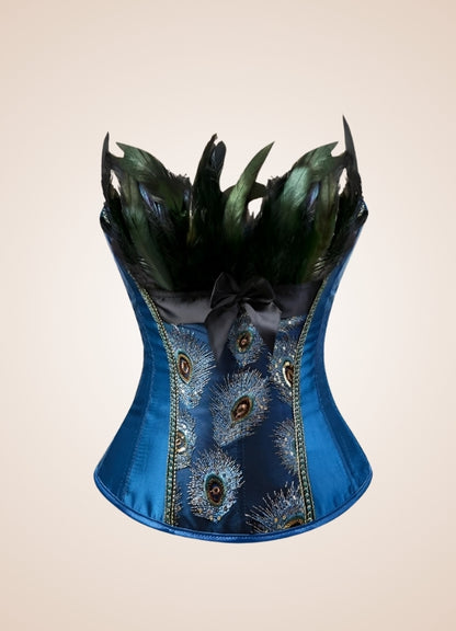 Steampunk Peacock Corset UK