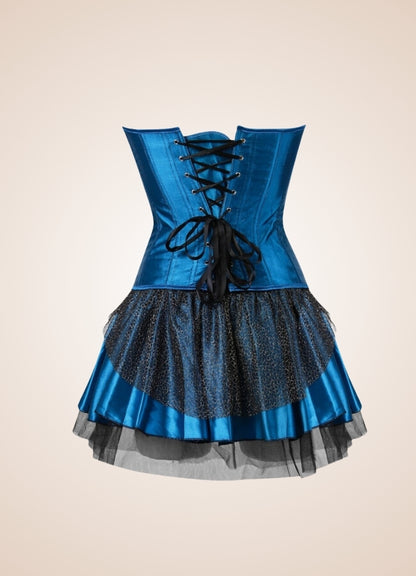 Steampunk Peacock Corset Dress UK