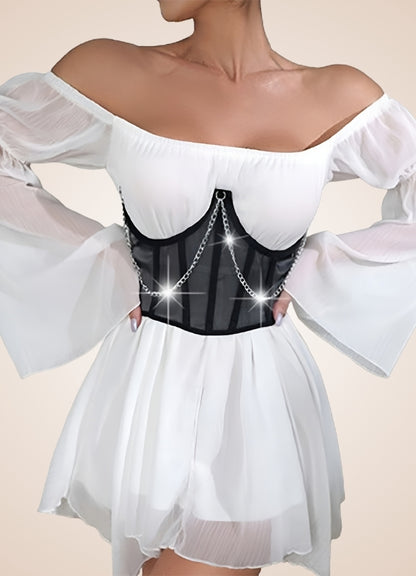 Steampunk Pirate Chain Corset UK