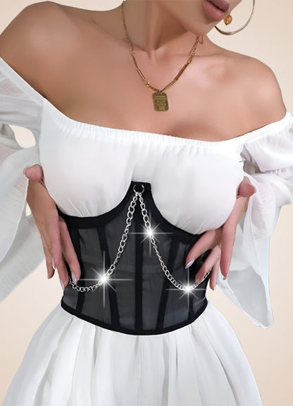 Steampunk Pirate Chain Corset UK
