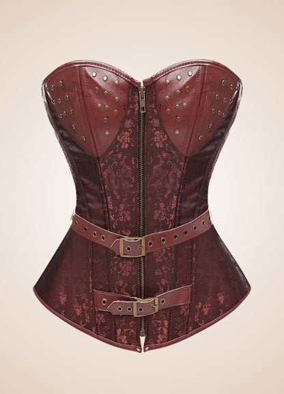 Steampunk Pirate Zipper Corset UK